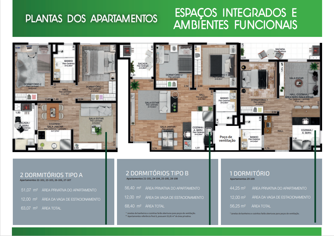 Apartamento na Planta com 2 Dormitórios – Gravataí – Cadiz - Imagem 1