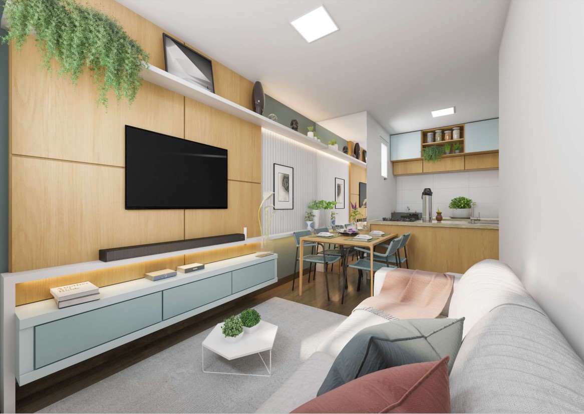 Apartamento na Planta com 2 Dormitórios – Novo Hamburgo – Rondônia - Imagem 2