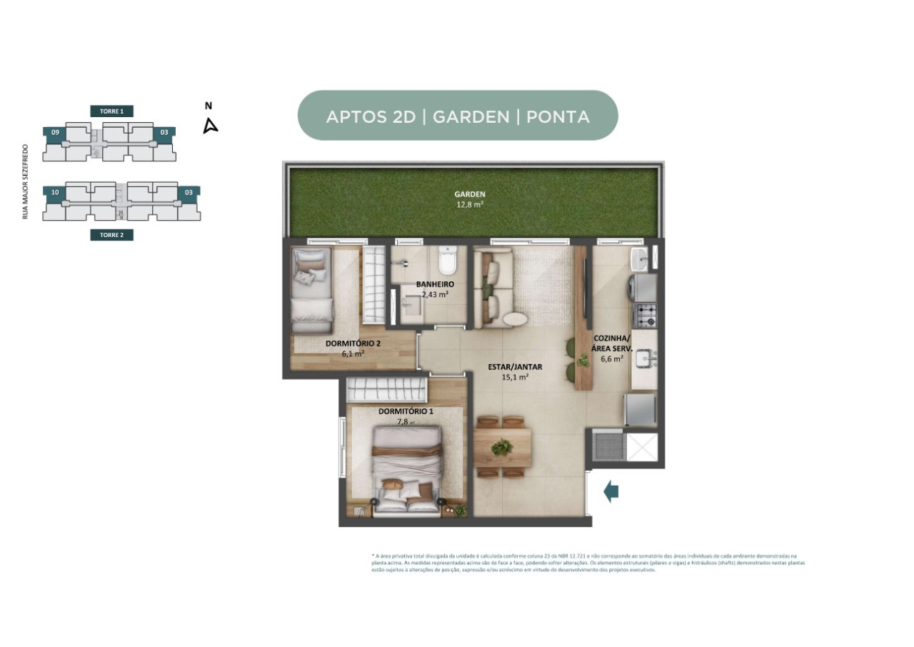 Apartamento na Planta em Canoas – Residencial Open Major - Imagem 3