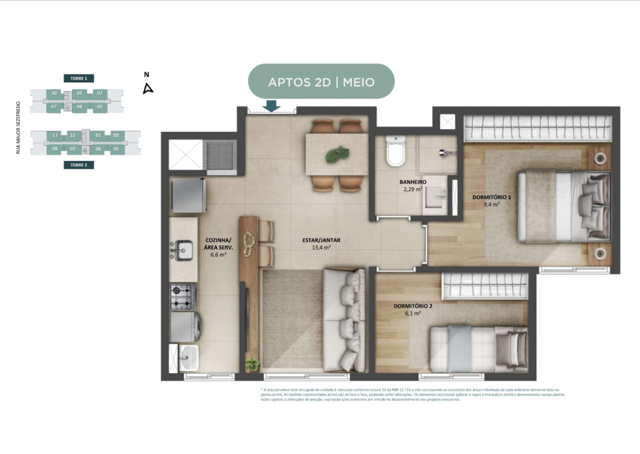 Apartamento na Planta em Canoas – Residencial Open Major - Imagem 6