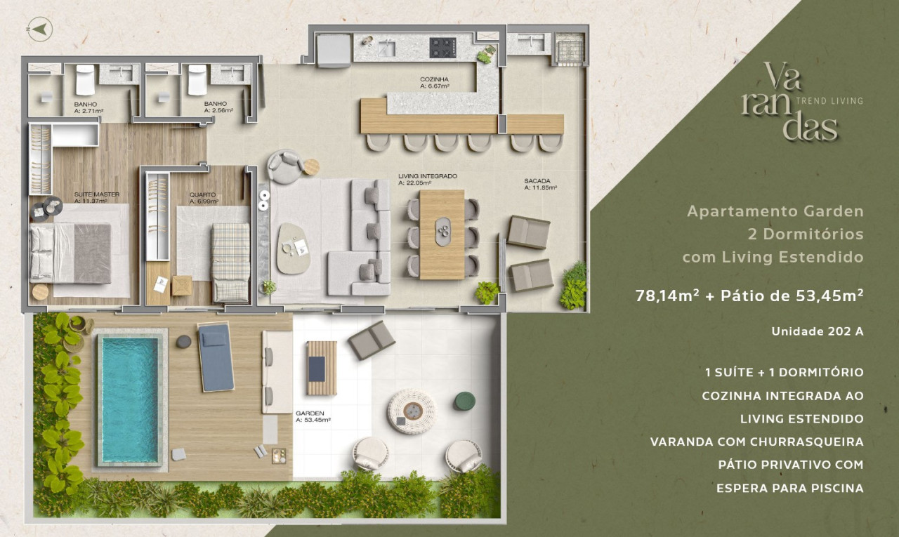 Apartamento na Planta em Canoas – Varandas – 2 Dormitórios - Imagem 8