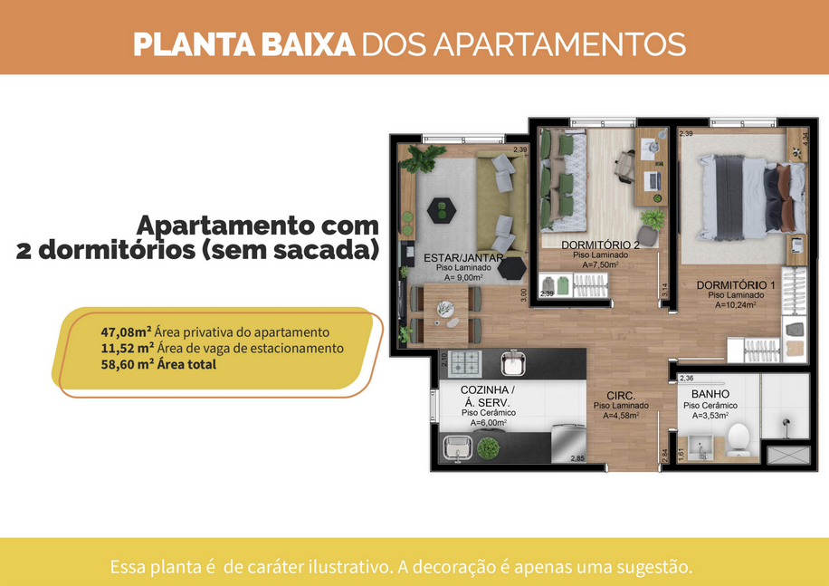 Apartamento na Planta em Gravataí – Bairro Barnabé - Imagem 3