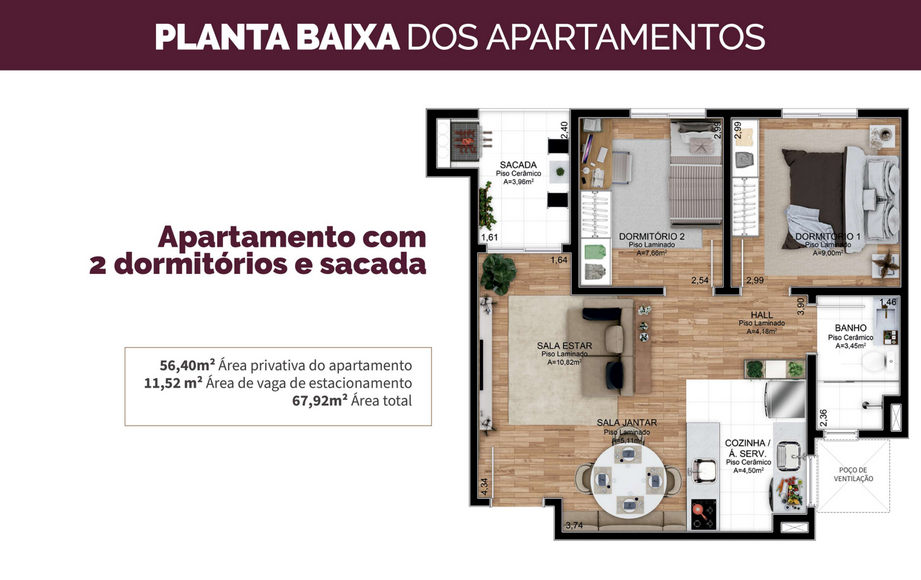 Apartamento na Planta em Gravataí – Centro – 2 Dormitórios - Imagem 6