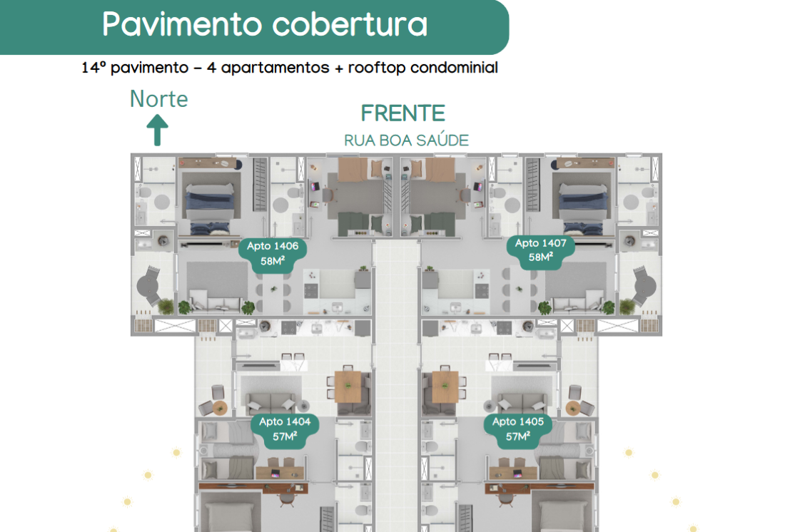 Apartamento na Planta em Novo Hamburgo – 2 Dormitórios Bairro Primavera - Imagem 2