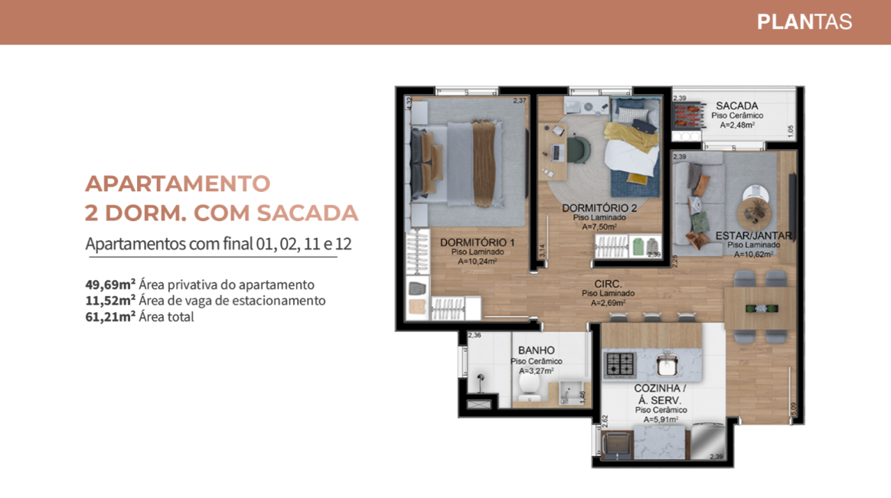 Apartamento na Planta em Novo Hamburgo – Residencial Viena – Bairro Canudos - Imagem 8