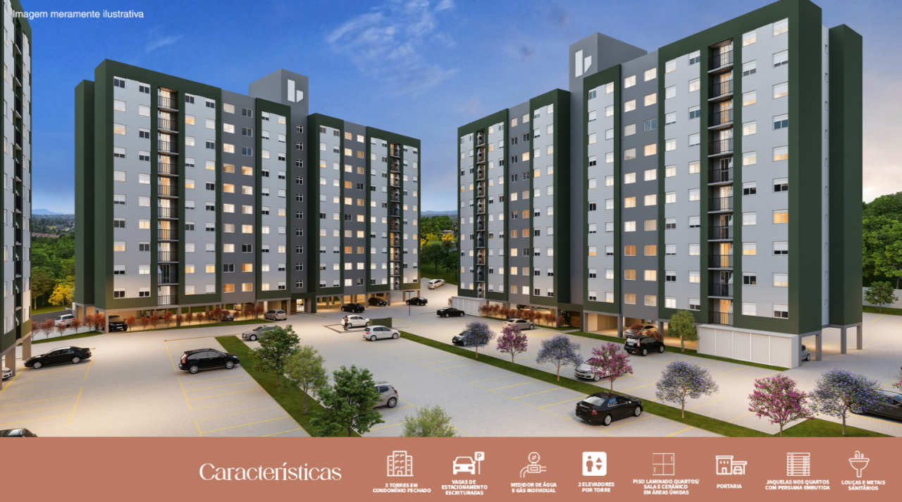 Apartamento na Planta em Novo Hamburgo – Residencial Viena – Bairro Canudos - Imagem 16