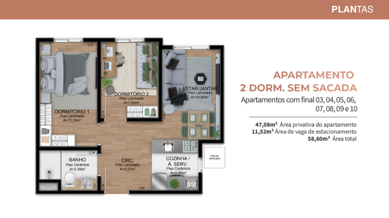 Apartamento na Planta em Novo Hamburgo – Residencial Viena – Bairro Canudos - Imagem 5