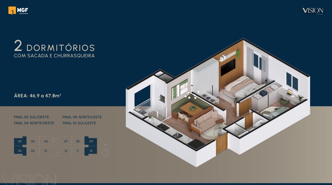 Apartamento na Planta em Novo Hamburgo – Residencial Vision - Imagem 5