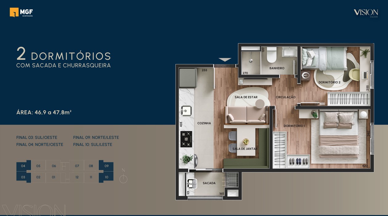 Apartamento na Planta em Novo Hamburgo – Residencial Vision - Imagem 9