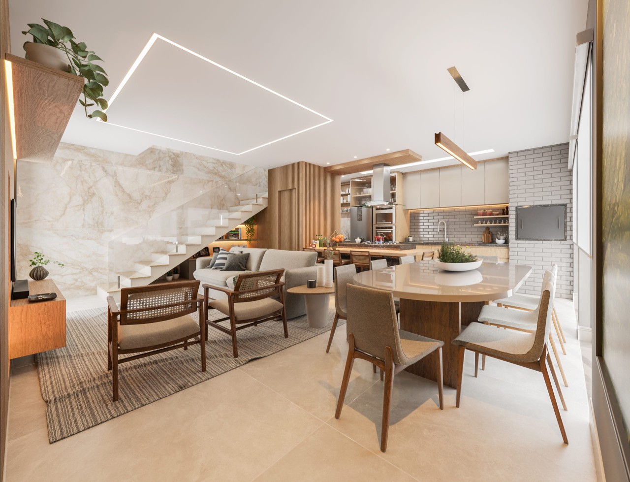 Casa 3 Dormitórios Novo Hamburgo de Condomínio na Planta - Imagem 1