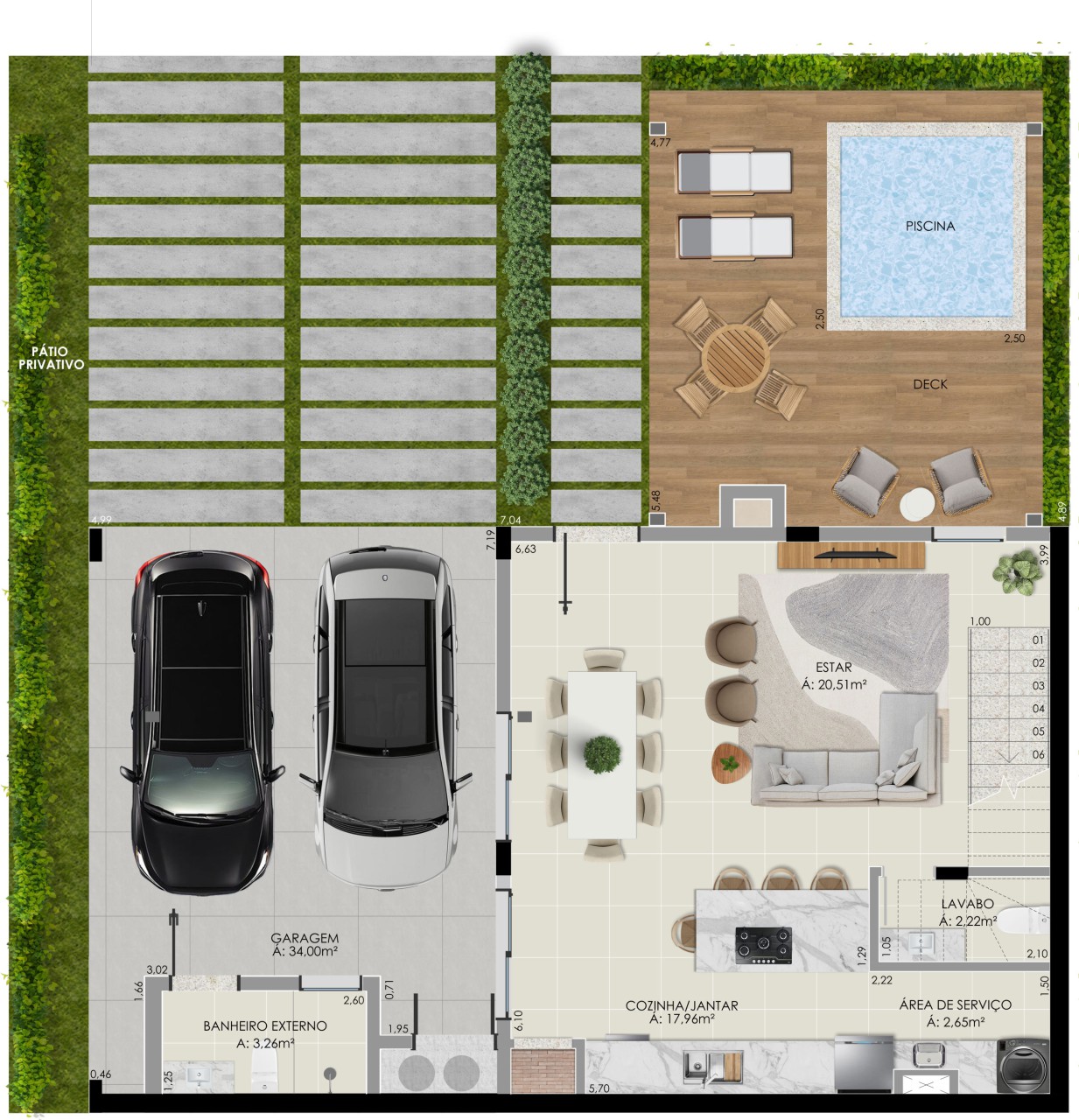 Casa 3 Dormitórios Novo Hamburgo de Condomínio na Planta - Imagem 11