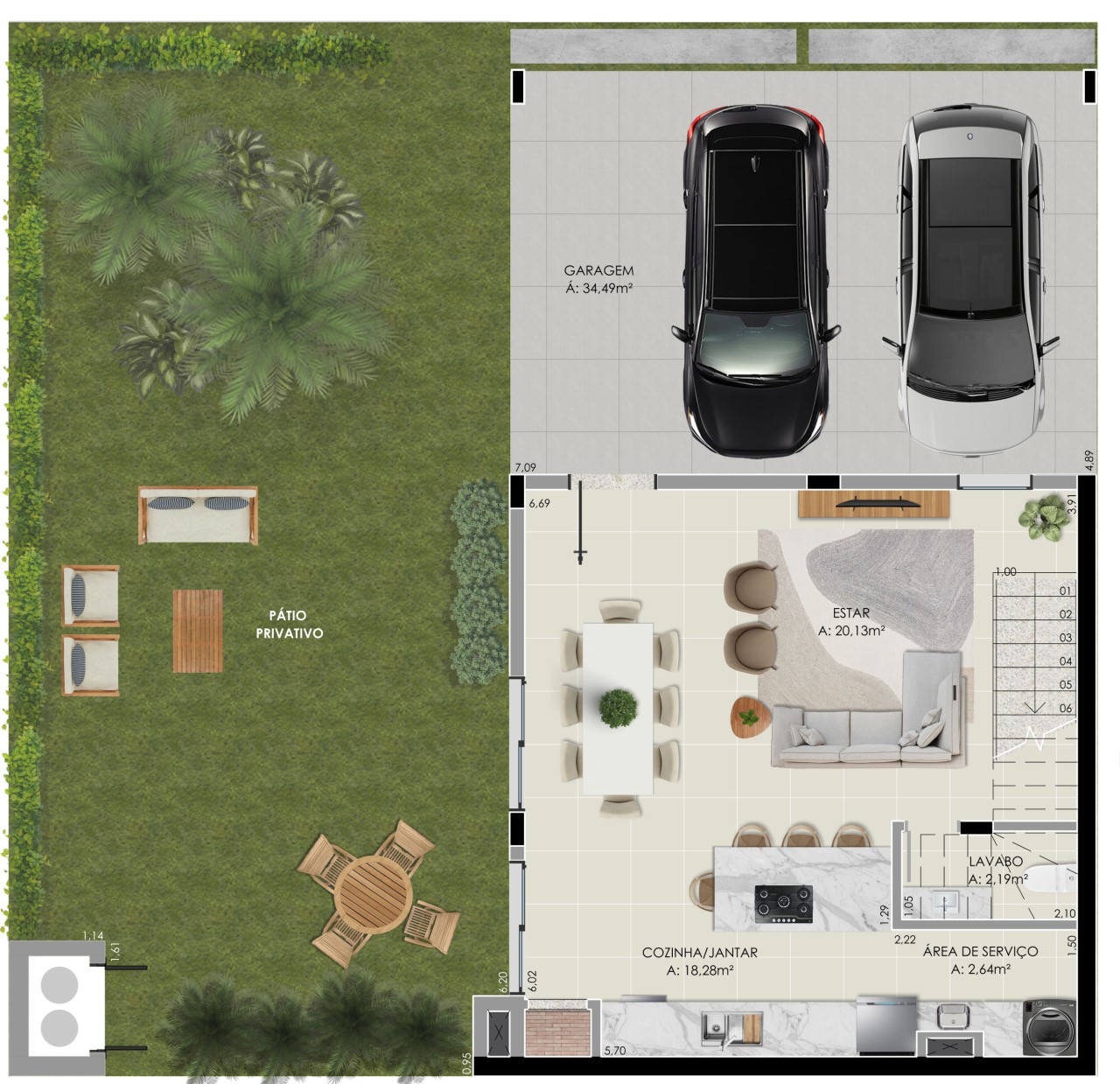 Casa 3 Dormitórios Novo Hamburgo de Condomínio na Planta - Imagem 12